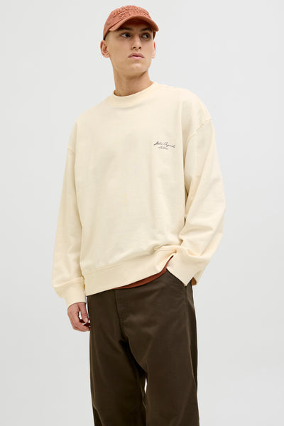 Sweat col rond Blanc - ORIGINALS BY JACK & JONES