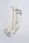 Paire de chaussettes multicolores de Accessories by Jack & Jones, avec motif tie-dye sur l'une et logo.