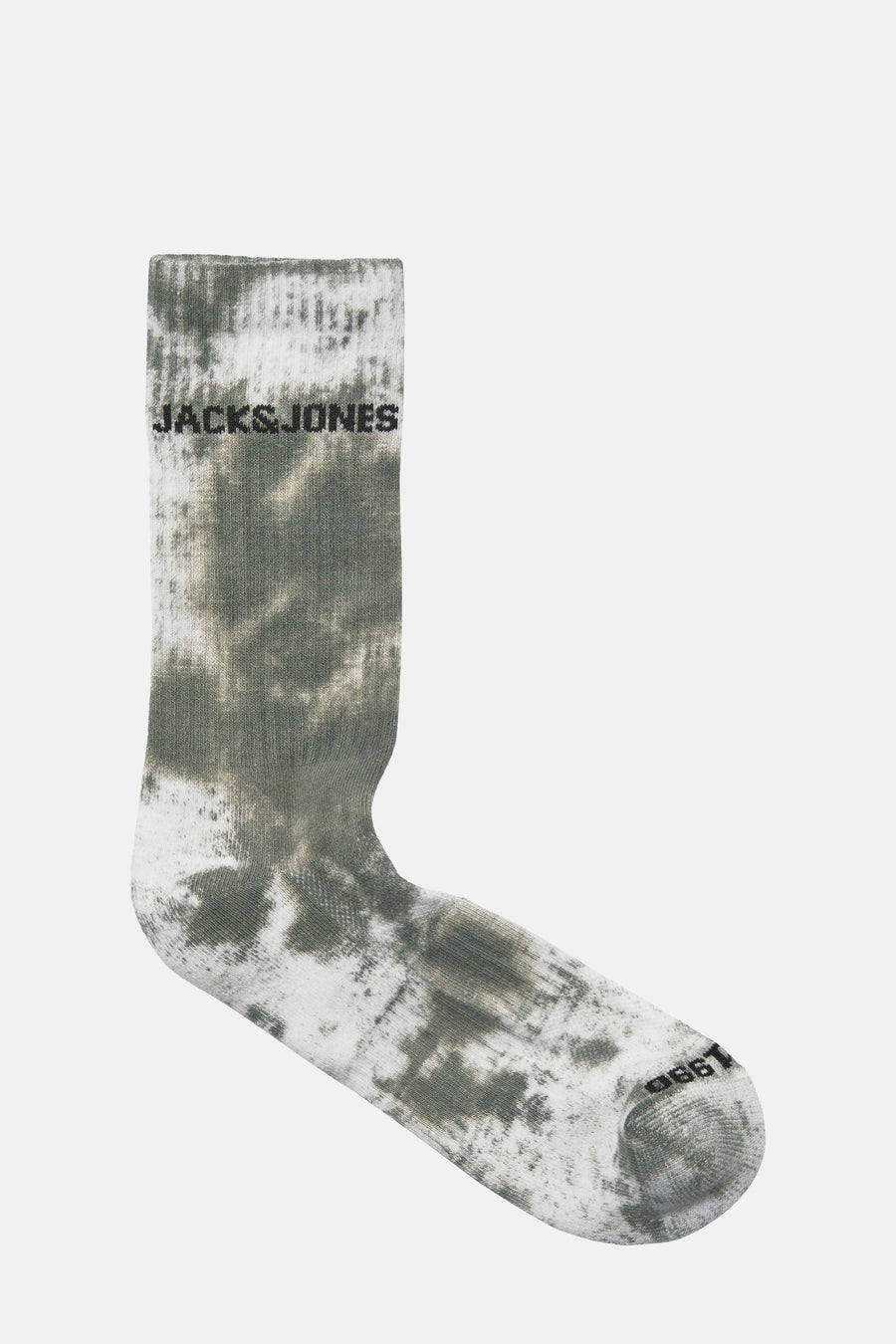 Chaussette gris chiné par ACCESSORIES BY JACK & JONES, à motif tie-dye dégradé et logo sur la tige.