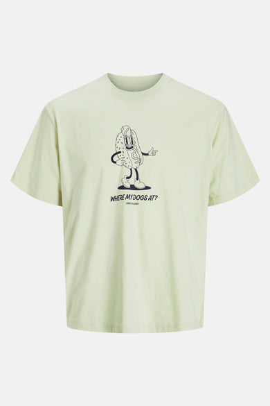 T-shirt met jacken vert van ORIGINALS BY JACK & JONES met een grappige hot-dog print.