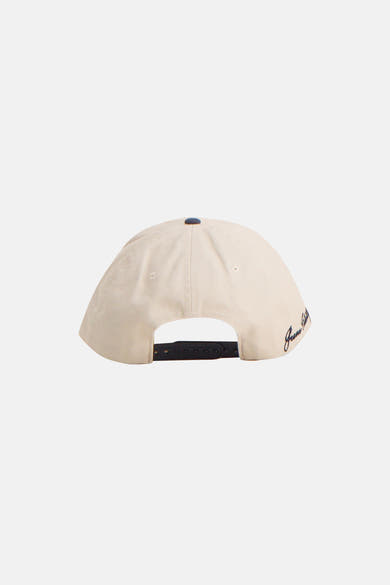 Casquette beige de ACCESSORIES BY JACK & JONES, vue de dos avec fermeture réglable noire.