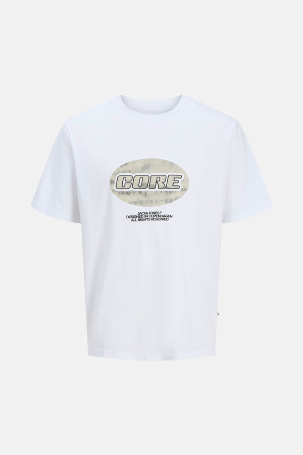 T-shirt (korte mouwen) Wit - ORIGINALS BY JACK & JONES