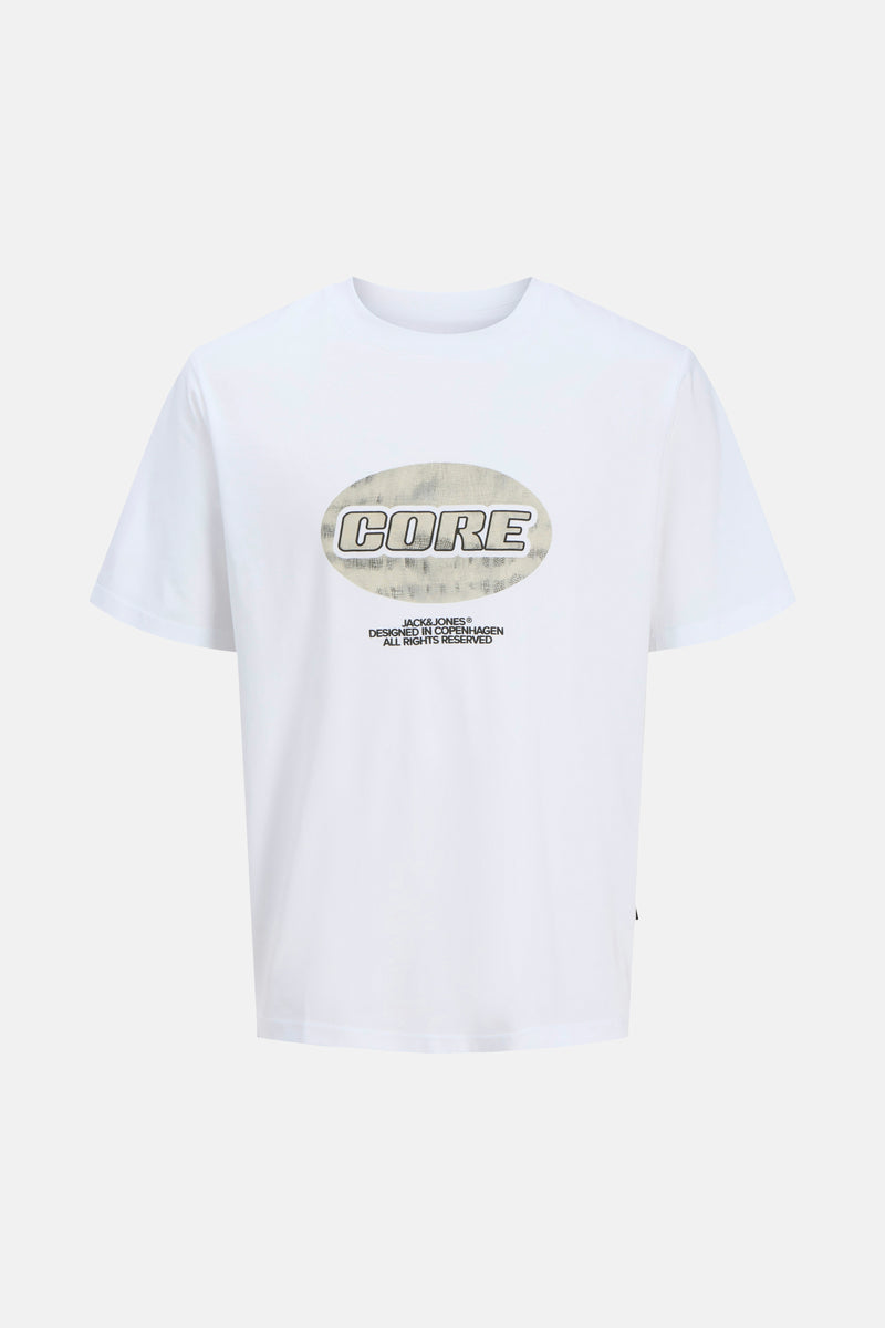 T-shirt (korte mouwen) Wit - ORIGINALS BY JACK & JONES