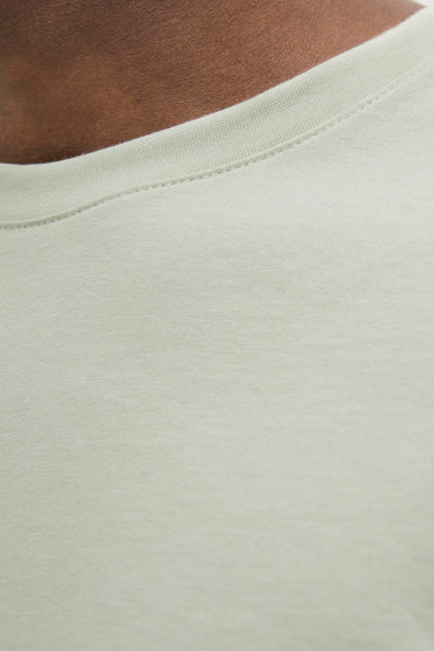 Groen T-shirt met korte mouwen van ORIGINALS BY JACK & JONES, ronde hals en effen getextureerde stof.