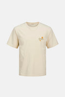T-shirt (korte mouwen) Ecru - ORIGINALS BY JACK & JONES
