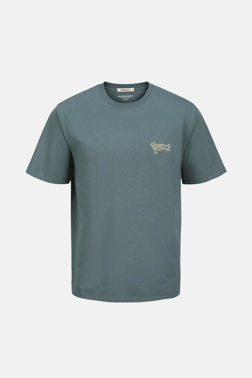 T-shirt (korte mouwen) Blauw - ORIGINALS BY JACK & JONES