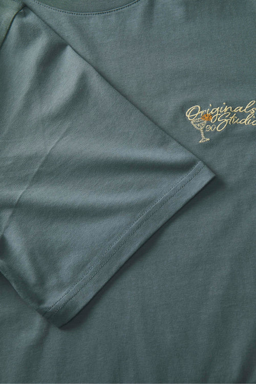 T-shirt (korte mouwen) Blauw - ORIGINALS BY JACK & JONES