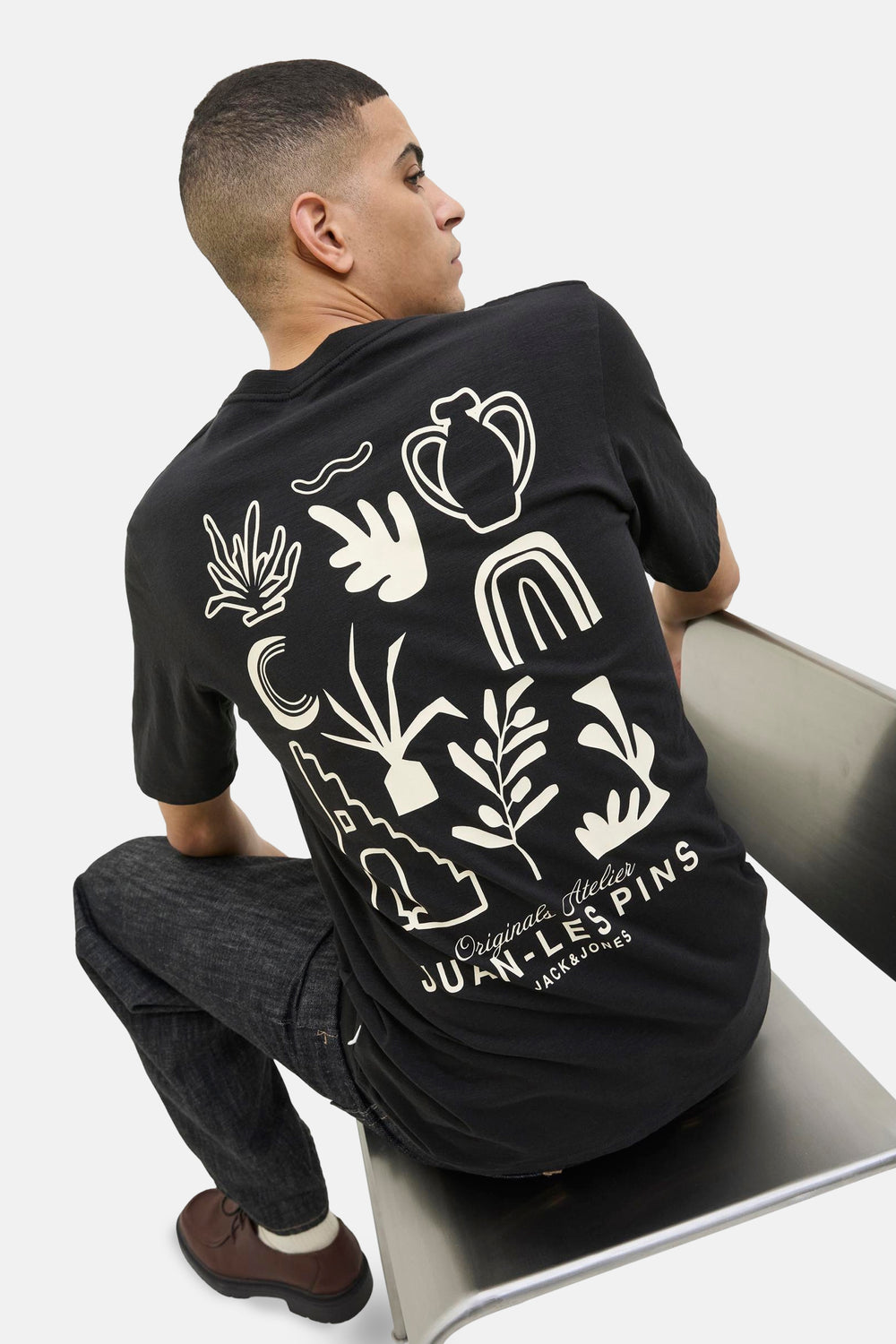 T-shirt (korte mouwen) Zwart - JACK & JONES