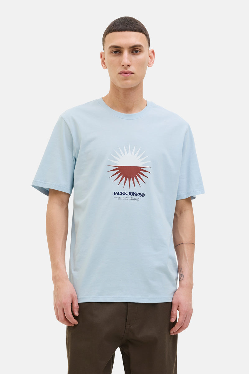 T-shirt (korte mouwen) Blauw - ORIGINALS BY JACK & JONES