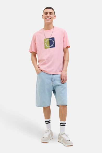 T-shirt (korte mouwen) Roze - ORIGINALS BY JACK & JONES