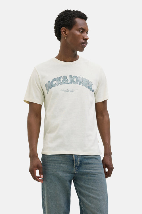 T-shirt (korte mouwen) Wit - ORIGINALS BY JACK & JONES