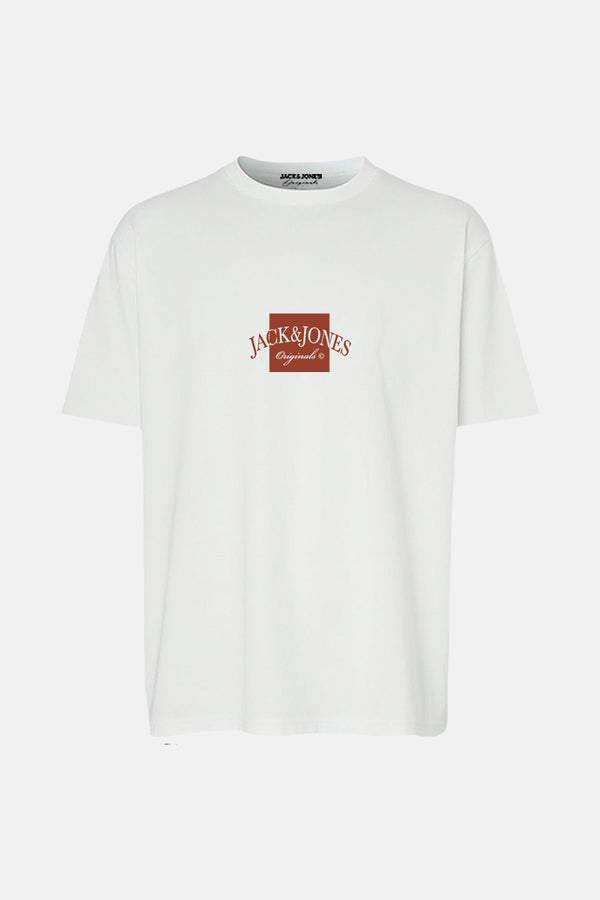 T-shirt (korte mouwen) Wit - ORIGINALS BY JACK & JONES
