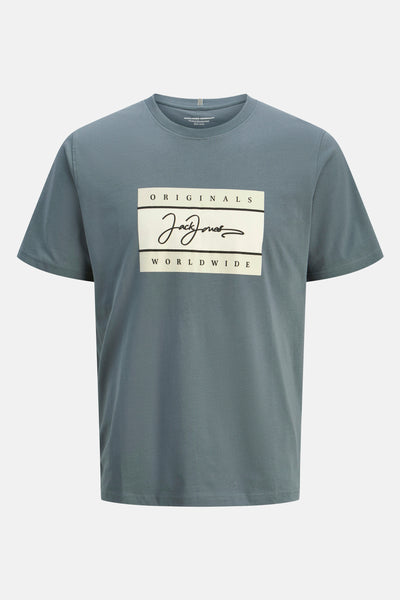 T-shirt (korte mouwen) Blauw - ORIGINALS BY JACK & JONES