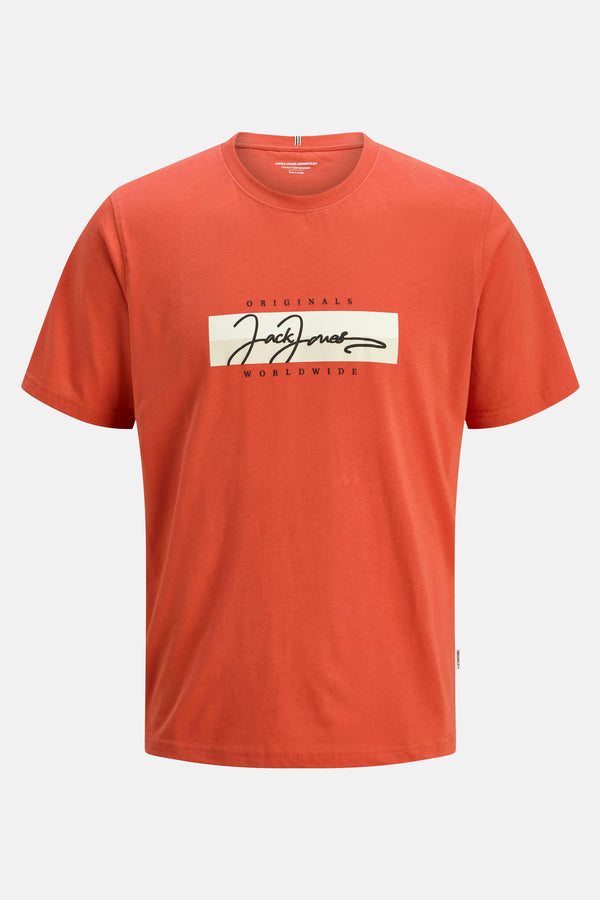 T-shirt (korte mouwen) Rouge - ORIGINALS BY JACK & JONES