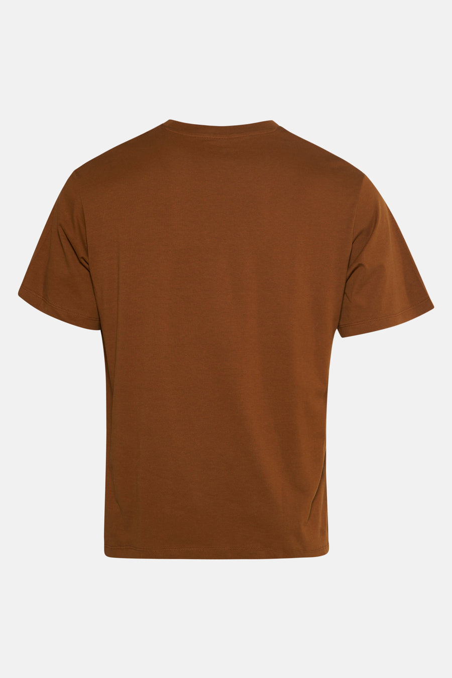 T-shirt à manches courtes brun par ORIGINALS BY JACK & JONES, vue arrière sur fond clair.