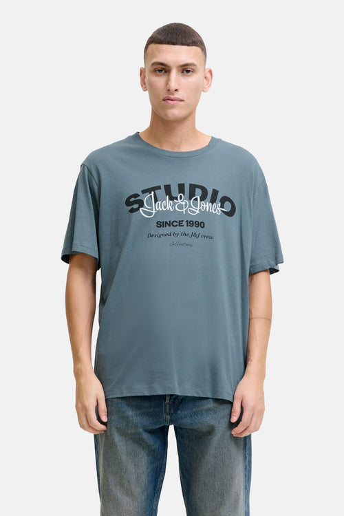 T-shirt (korte mouwen) blauw - ORIGINALS BY JACK & JONES