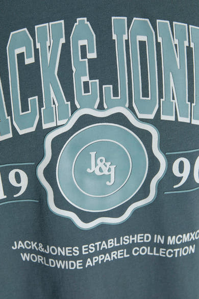 Blauw T-shirt met korte mouwen van ORIGINALS BY JACK & JONES met grafische print op de voorkant.