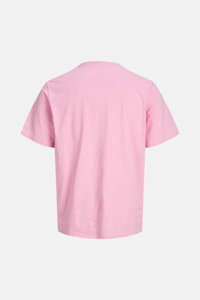 Roze T-shirt met korte mouwen van JACK & JONES, achterkant.