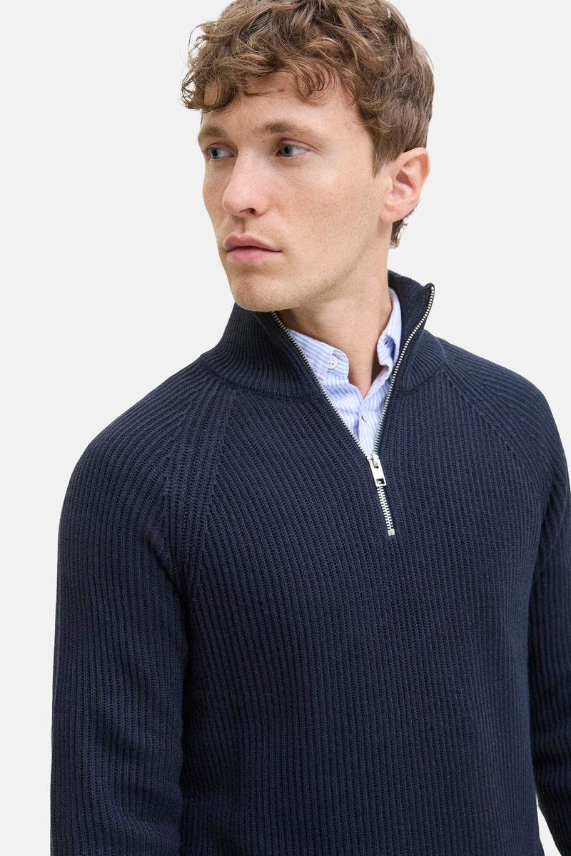 JJPANNEL KNIT HALF ZIP AW25