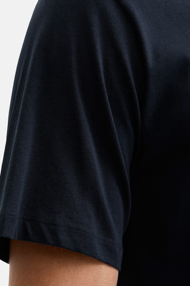 Blauwe T-shirt met korte mouwen van ORIGINALS BY JACK & JONES, met een mesh-textuur.