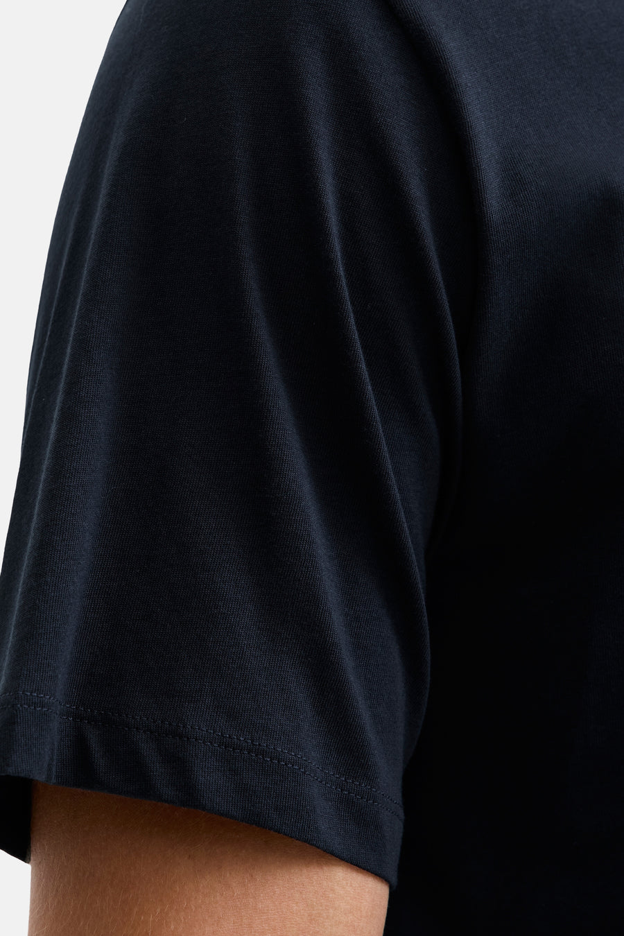 Blauwe T-shirt met korte mouwen van ORIGINALS BY JACK & JONES, met een mesh-textuur.
