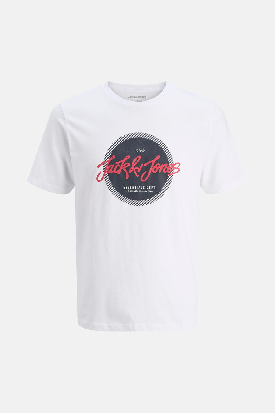Wit T-shirt met korte mouwen van ORIGINALS BY JACK & JONES met een grafische print op de voorkant.