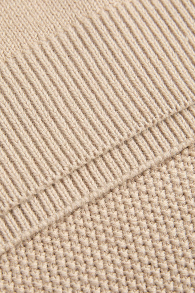 Pull met ronde hals - beige