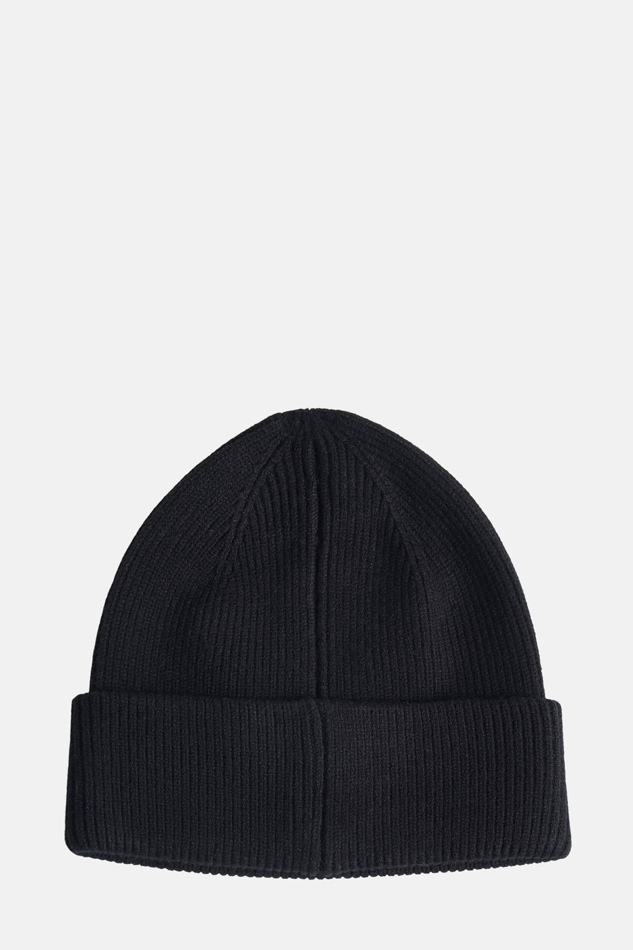 Bonnet noir en maille côtelée d'ACCESSORIES BY JACK & JONES, tricot texturé classique.
