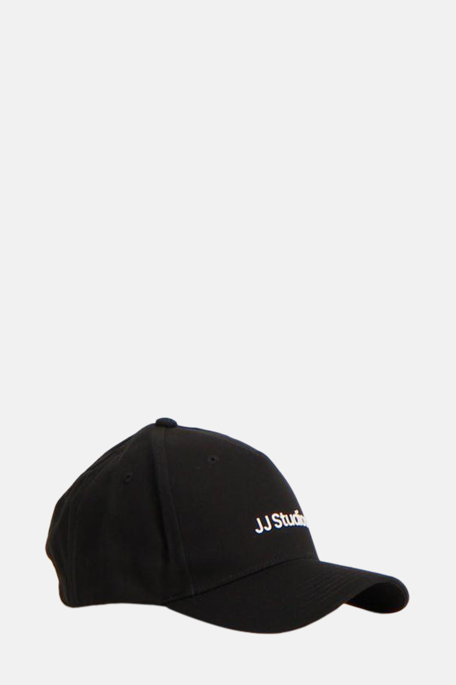 Casquette noire de ACCESSORIES BY JACK & JONES avec logo blanc sur le côté.