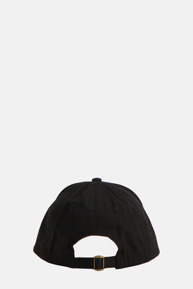 Casquette noire par ACCESSORIES BY JACK & JONES avec boucle de réglage à l'arrière.