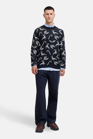 JJXMAS ANDREW KNIT CREW NECK