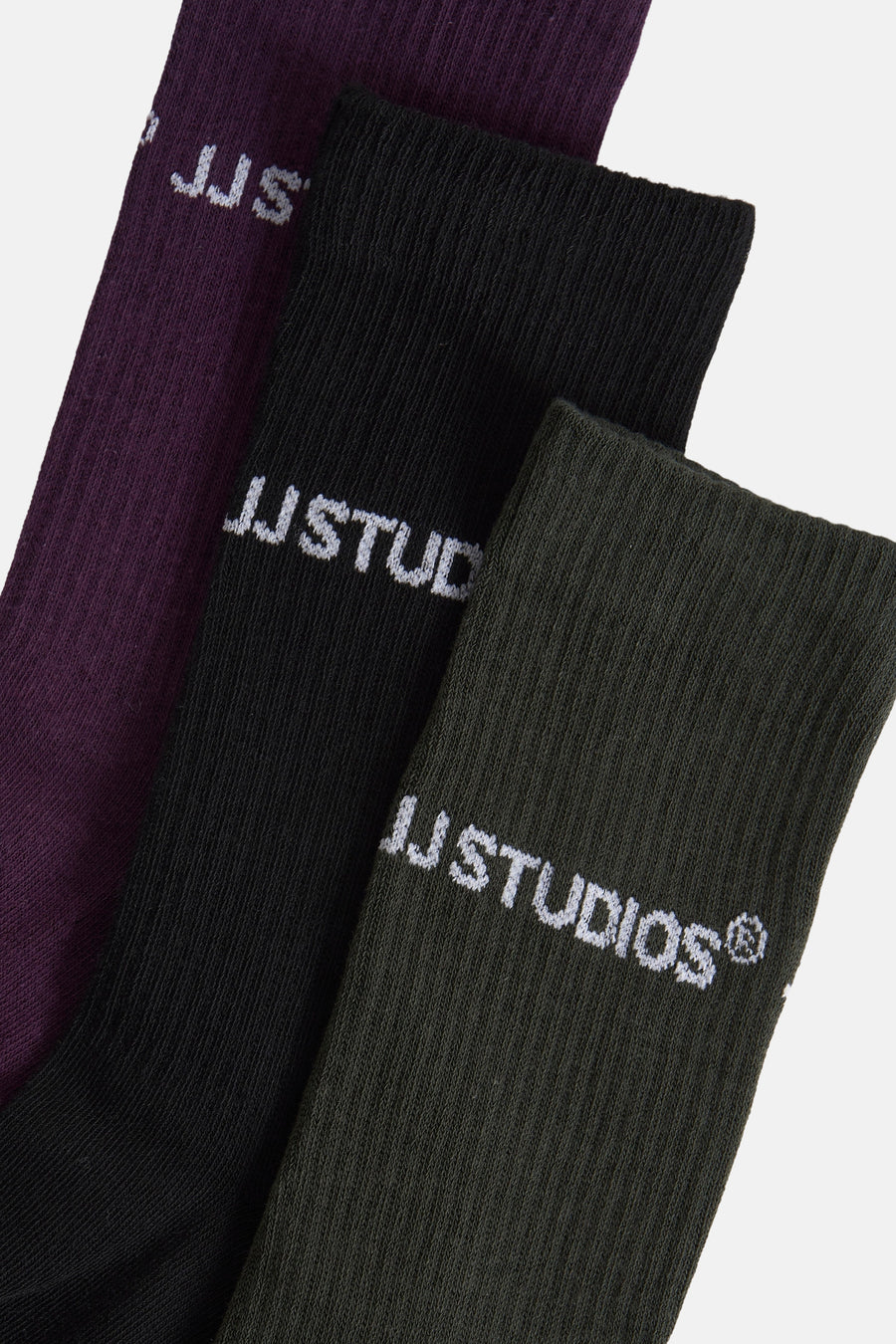 Lot de chaussettes multicolores par Accessories by Jack & Jones, avec logo en blanc sur chaque paire.