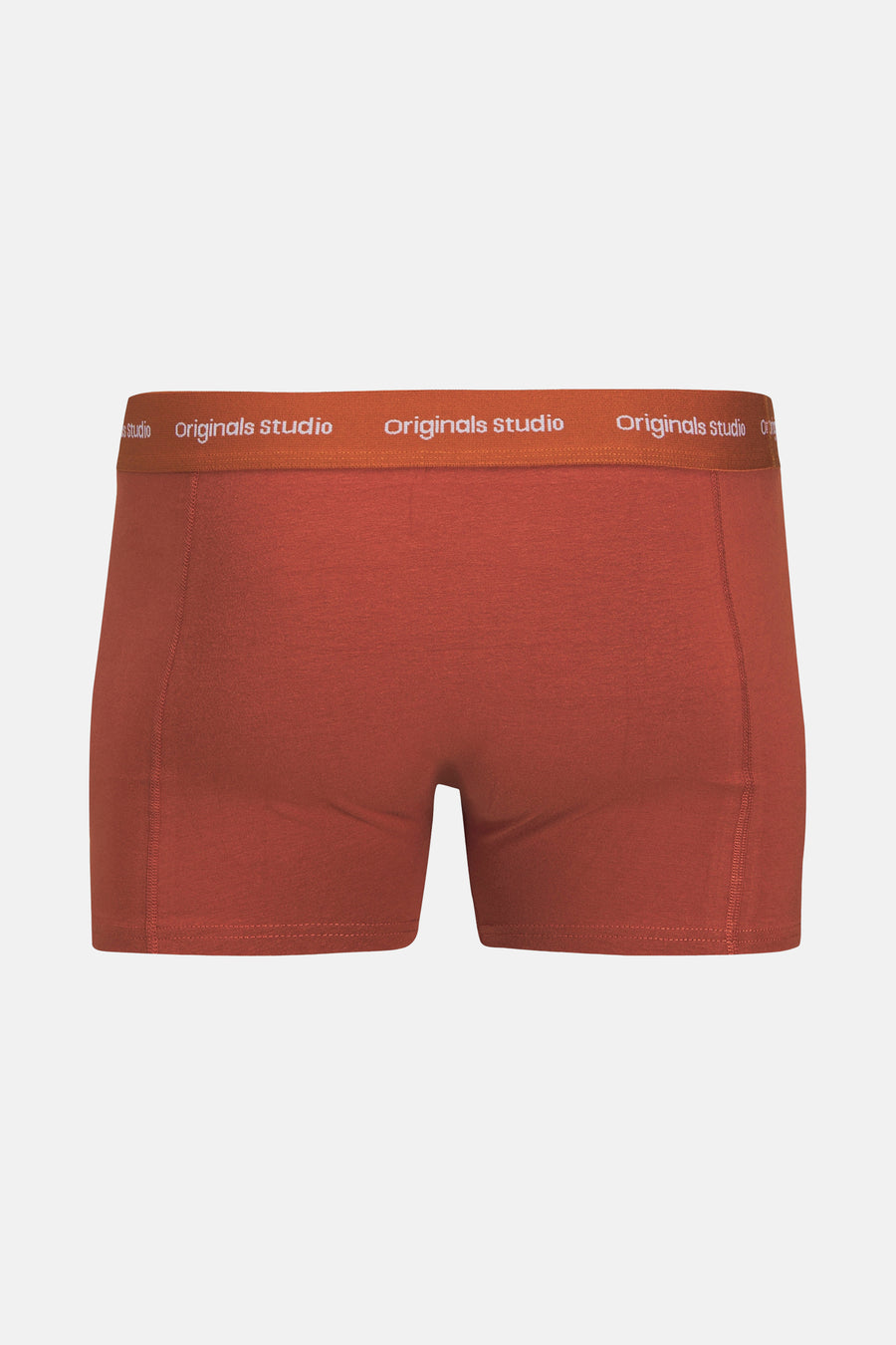Boxer orange de ACCESSORIES BY JACK & JONES, avec ceinture élastique portant l'inscription "originals studio".