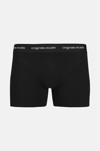 Boxer noir par ACCESSORIES BY JACK & JONES, avec une ceinture élastique logotée.