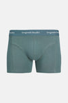 Blauwe boxer van ACCESSORIES BY JACK & JONES met een elastische tailleband met merknaam.