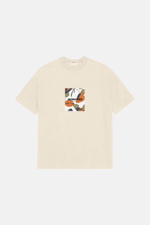 T-shirt (manches courtes) Écru - ORIGINALS BY JACK & JONES
