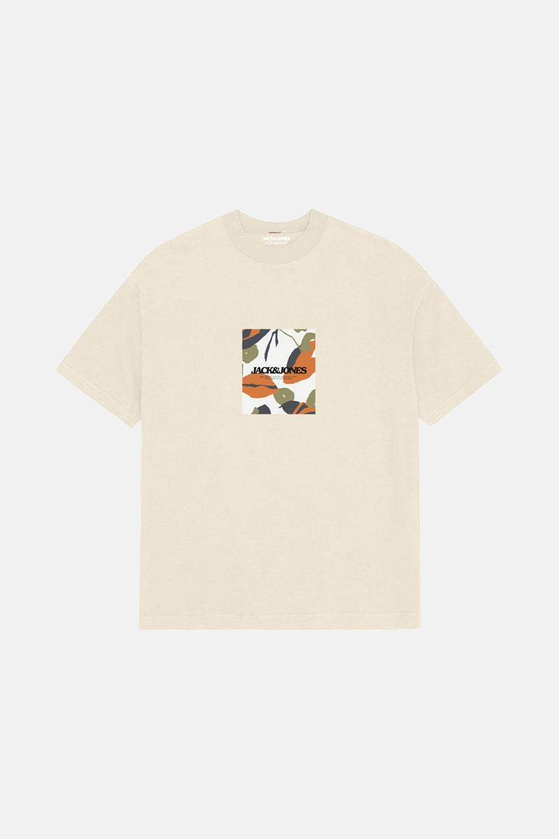 T-shirt (korte mouwen) Ecru - ORIGINALS BY JACK & JONES
