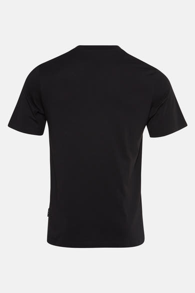 Zwart T-shirt met korte mouwen van JACK & JONES, achterkant, normale pasvorm.