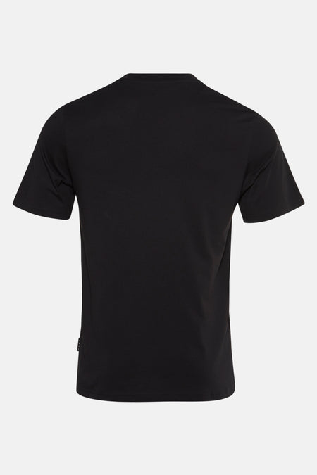 Zwart T-shirt met korte mouwen van JACK & JONES, achterkant, normale pasvorm.