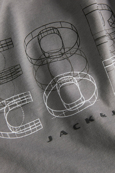 T-shirt (korte mouwen) grijs - JACK & JONES