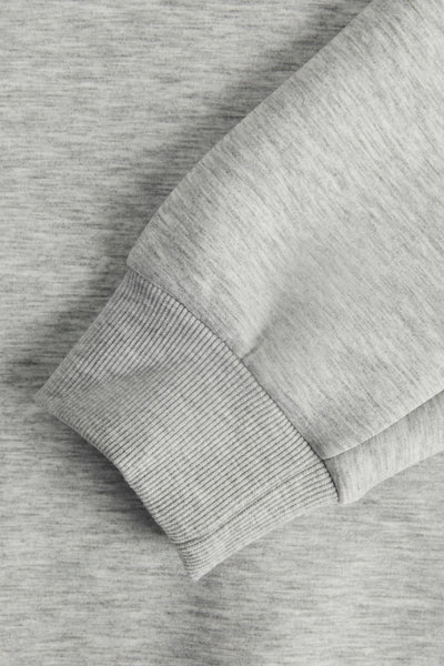 Grijze sweater van PREMIUM by JACK & JONES, mouwdetail met geribde boorden.