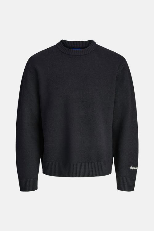 Pull à col rond - noir