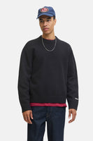 Pull met ronde hals - zwart