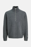 Pull à col rond - gris