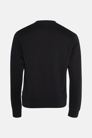 Zwarte PREMIUM-sweatshirt van JACK & JONES, achterkant op neutrale achtergrond.