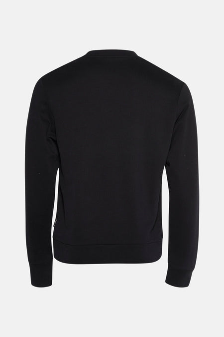 Zwarte PREMIUM-sweatshirt van JACK & JONES, achterkant op neutrale achtergrond.