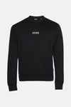 Zwarte rondehals sweatshirt van PREMIUM by JACK & JONES, met een wit logo op de voorkant.