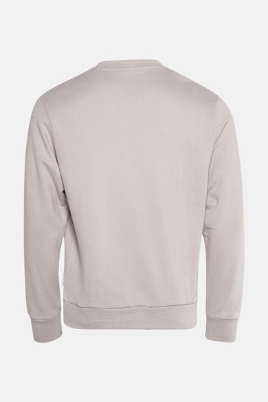 Sweat col rond gris by PREMIUM by JACK & JONES, vue de dos, manches longues.