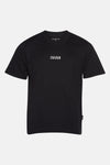 Zwart T-shirt met korte mouwen van JACK & JONES, versierd met een centraal logo.
