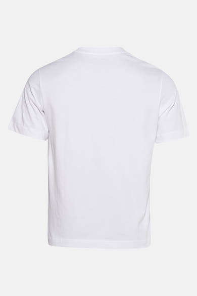 Wit T-shirt met korte mouwen van JACK & JONES, achterkant, van effen katoen.